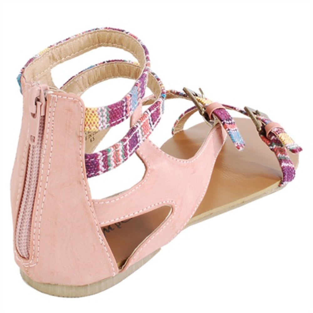 Tribal Gladiator Flat Sandals - Picture 2 of 2